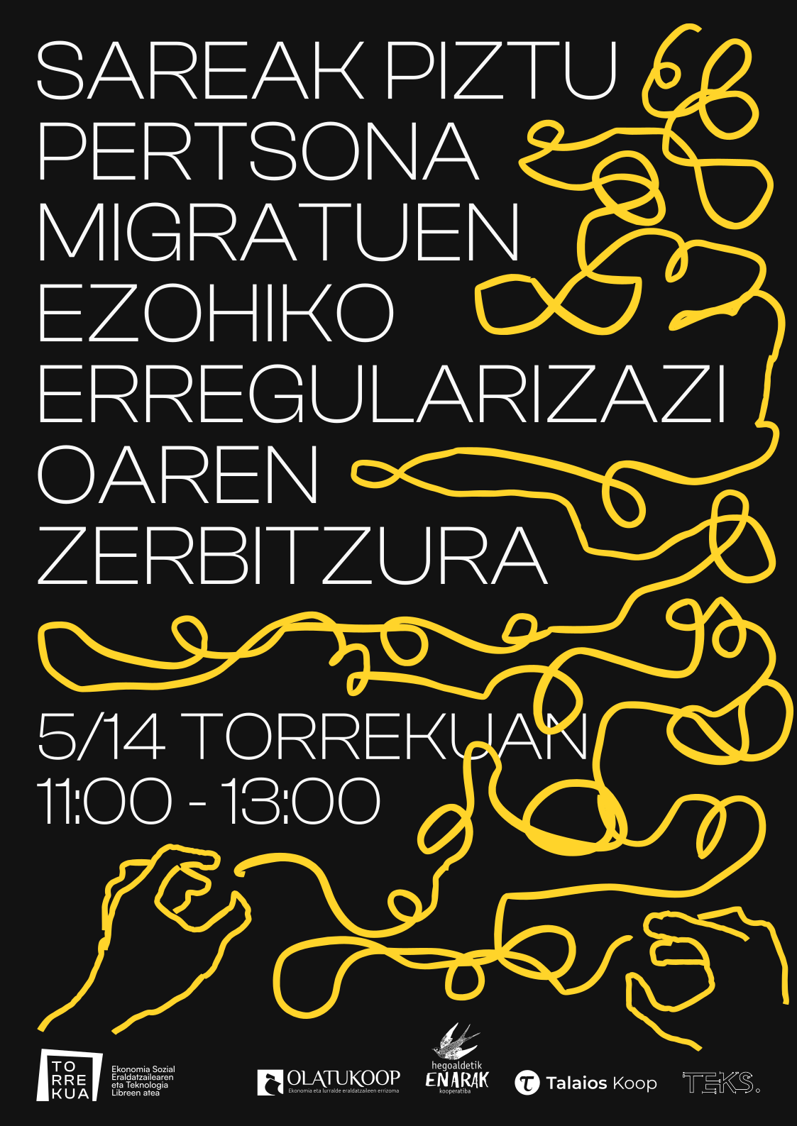 Sareak piztu pertsona migratuen ezohiko erregularizazioaren zerbitzura | Torrekua, Ekonomia Sozial Eraldatzailearen eta Teknologia Libreen Atea
